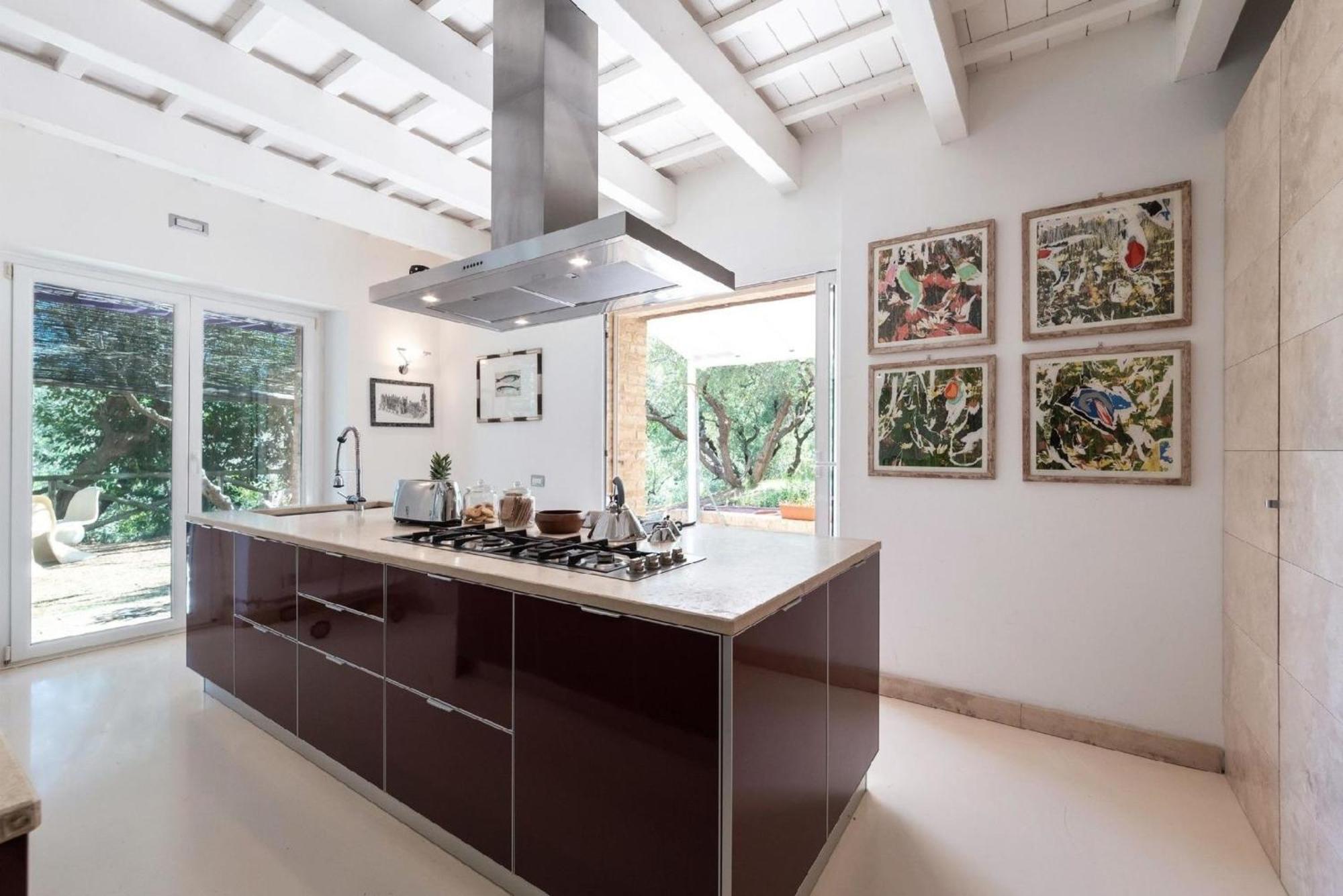 Meernahes Ferienhaus Casa Cantagallo Mit Pool Villa Фермо Екстериор снимка