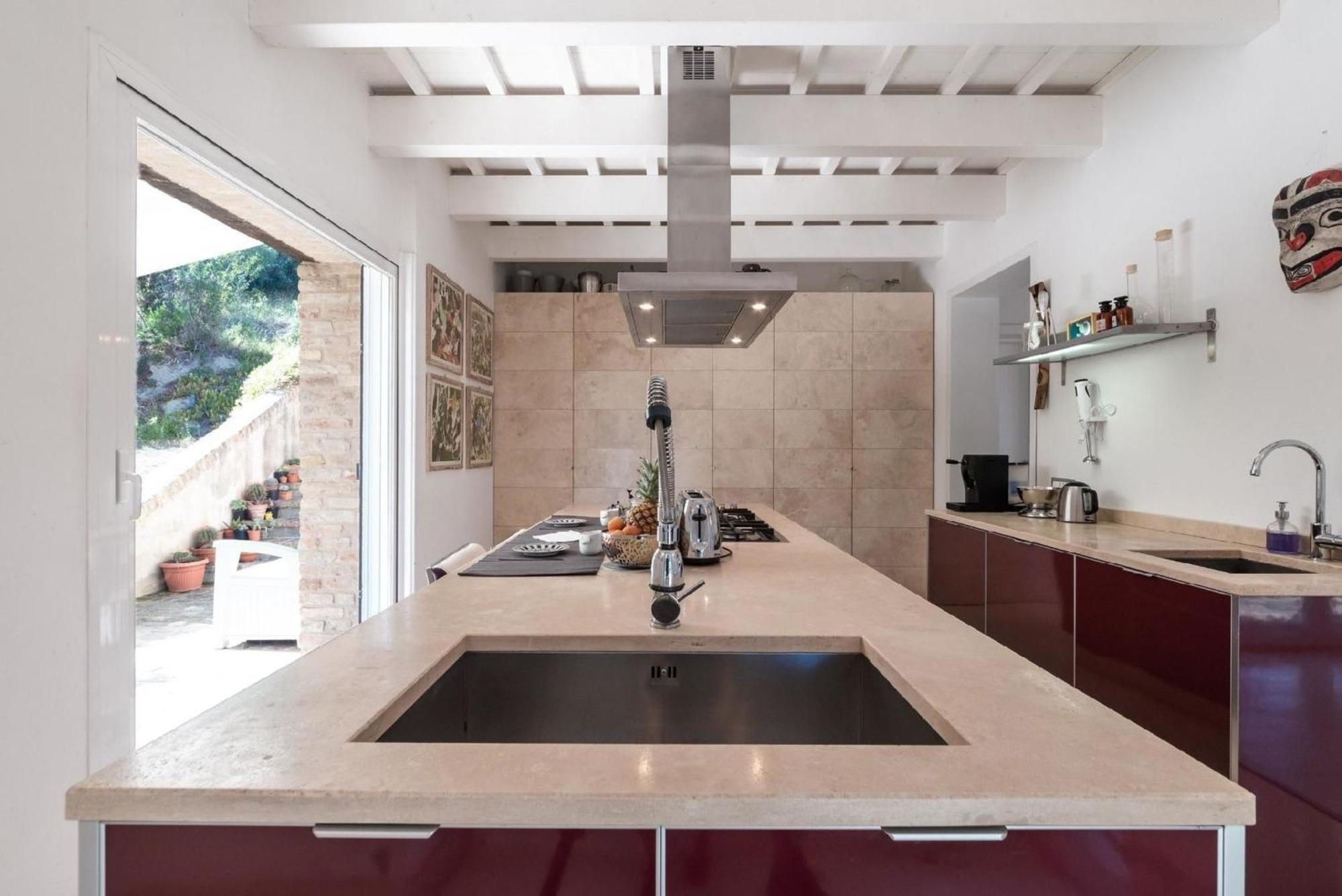 Meernahes Ferienhaus Casa Cantagallo Mit Pool Villa Фермо Екстериор снимка