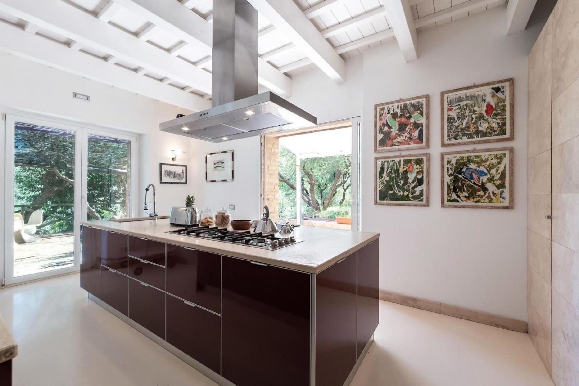 Meernahes Ferienhaus Casa Cantagallo Mit Pool Villa Фермо Екстериор снимка