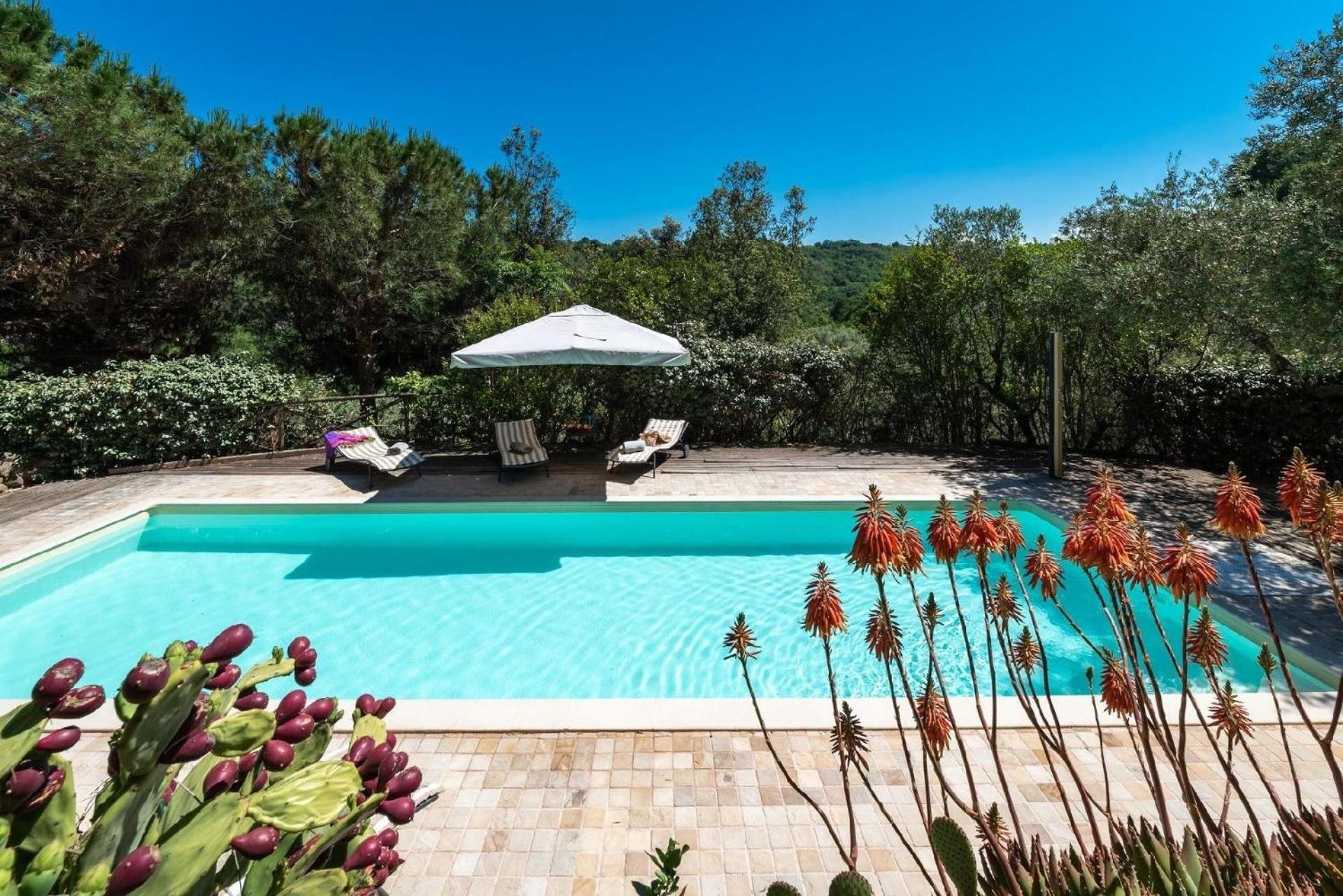 Meernahes Ferienhaus Casa Cantagallo Mit Pool Villa Фермо Екстериор снимка
